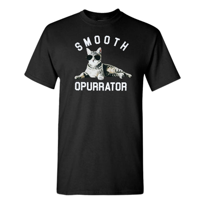 Unisex Black Funky Smooth Opurrator Unisex T-Shirt