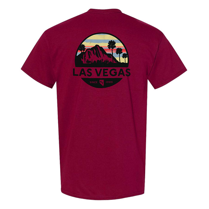 Unisex Red Las Vegas Premium Solid T-Shirt