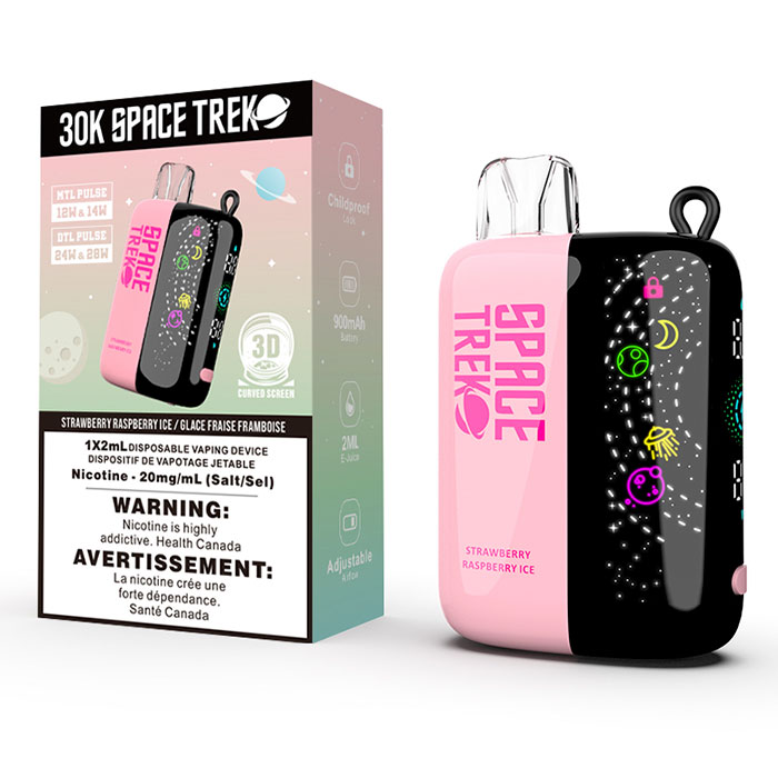 BC Compliance-Strawberry Raspberry Ice Space Trek Disposable Vape Ct 5