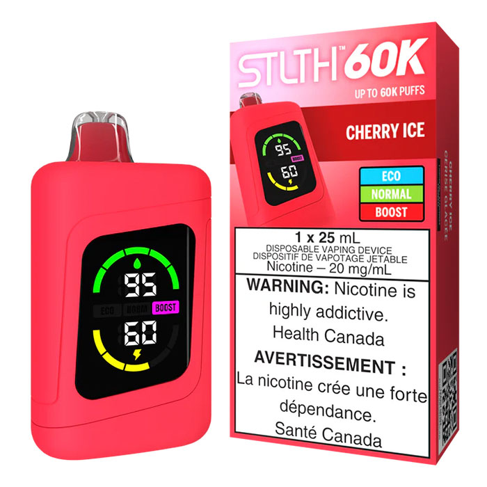 (Stamped) Cherry Ice Stlth 60000 Puffs Disposable Vape Ct 4