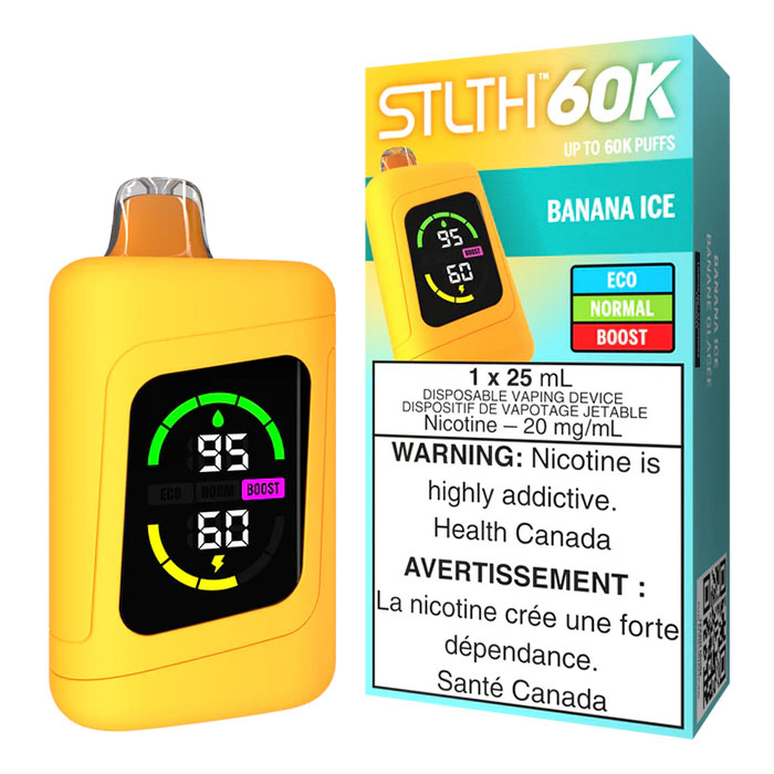 (Stamped) Banana Ice Stlth 60000 Puffs Disposable Vape Ct 4