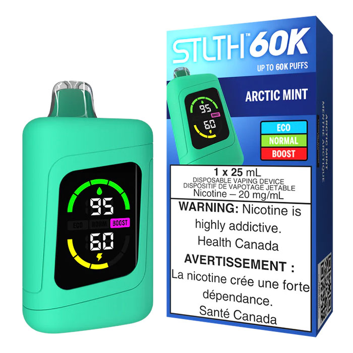 (Stamped) Arctic Mint Stlth 60000 Puffs Disposable Vape Ct 4