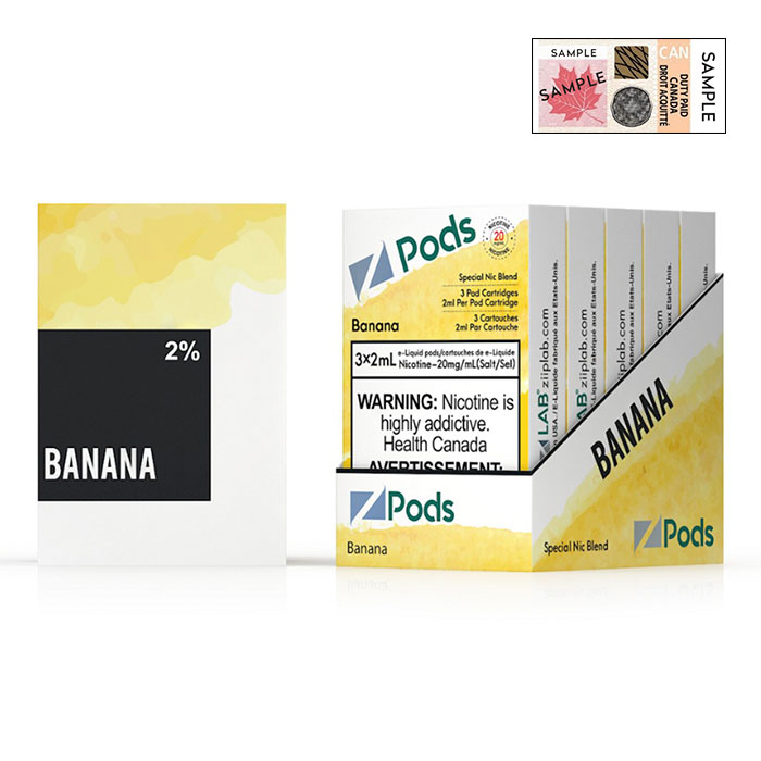 (Stamped) Z Pods Banana Special Edition Ct 5