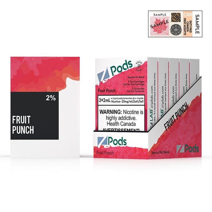 (Stamped) Z Pods Fruit Punch Special Edition Ct 5