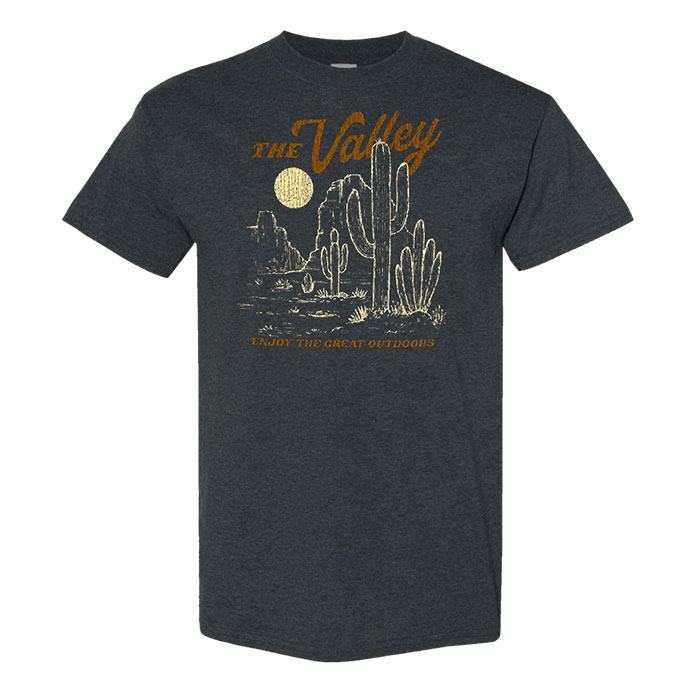 Unisex Grey the Valley Enjoy the Great Outdoor Graphic T-Shirt 