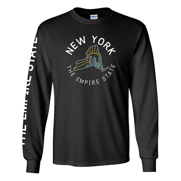 Unisex Black New York The Empire State Premium Graphic T-Shirt