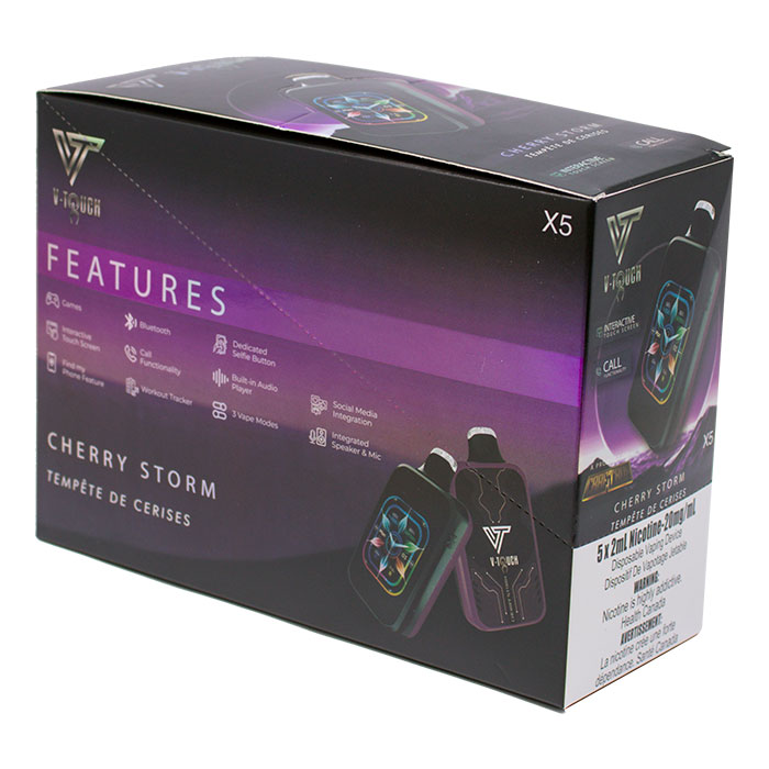 Cherry Storm V-Touch Upto 40000 Puffs Disposable Vape Ct 5