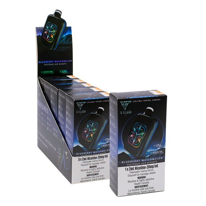 Blueberry Watermelon V-Touch Upto 40000 Puffs Disposable Vape Ct 5