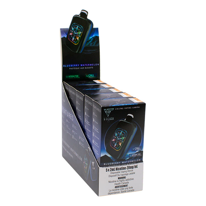 Blueberry Watermelon V-Touch Upto 40000 Puffs Disposable Vape Ct 5