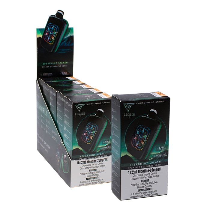 Spearmint Splash V-Touch Upto 40000 Puffs Disposable Vape Ct 5