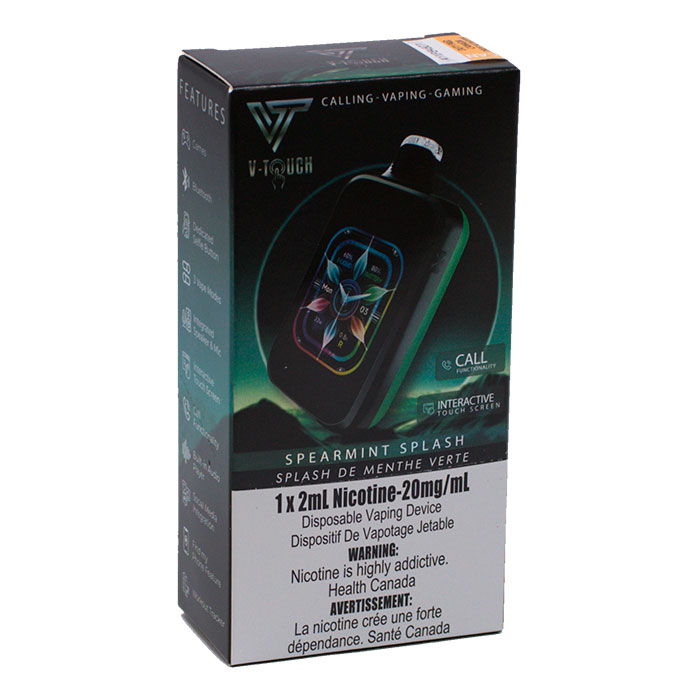 Spearmint Splash V-Touch Upto 40000 Puffs Disposable Vape Ct 5