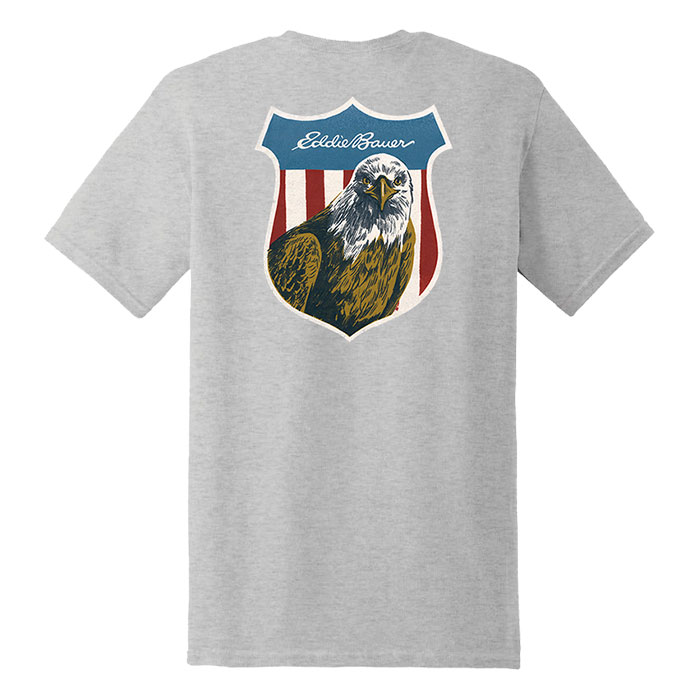 Unisex Grey Eddie Bauer Eagle Premium T-shirt