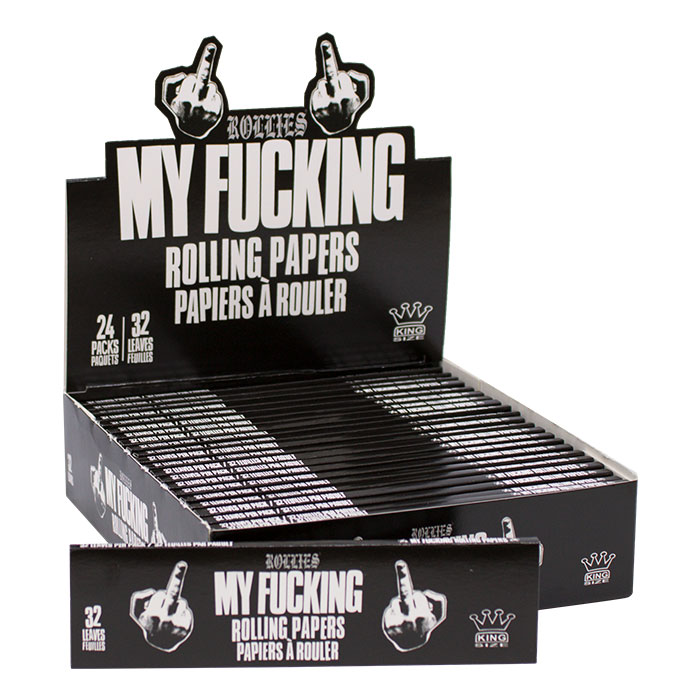 My Fucking King Rolling Papers Display of 24