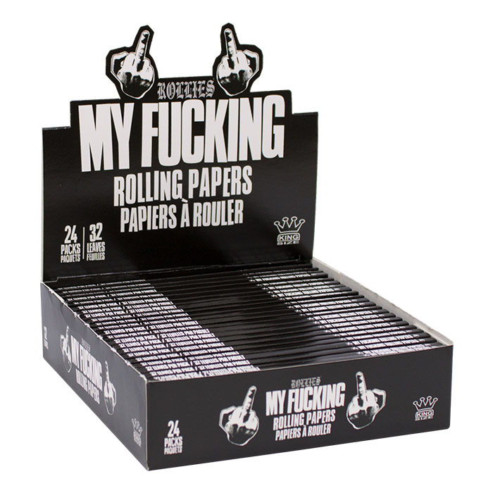 My Fucking King Rolling Papers Display of 24