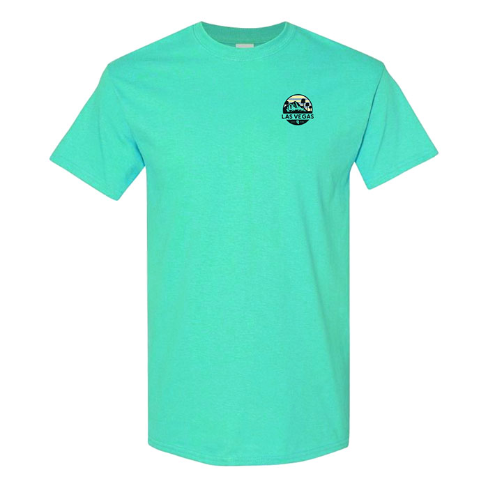 Unisex Aquamarine Las Vegas Premium Solid T-Shirt