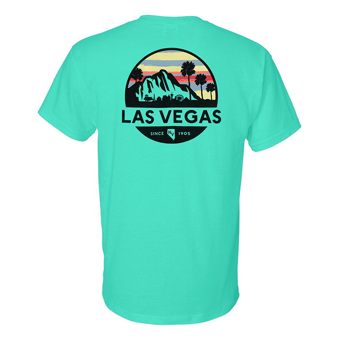 Unisex Aquamarine Las Vegas Premium Solid T-Shirt