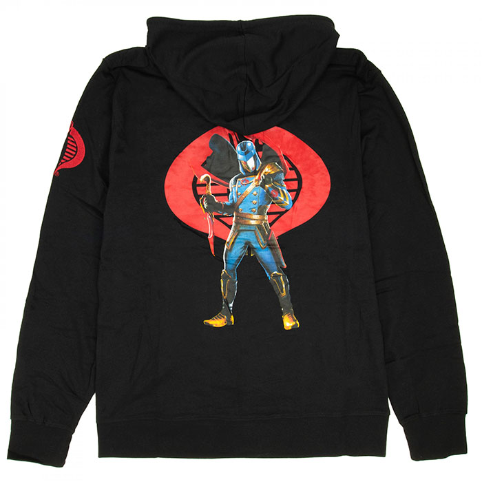 Unisex G.I. Joe Cobra Trooper Black Zipper Hoodie