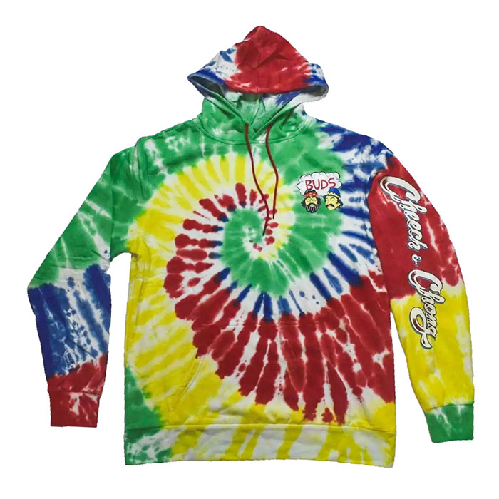 Unisex Tie & Dye Cheech & Chong Buds Premium Hoodie