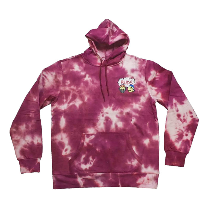 Unisex Purple Tie & Dye Cheech & Chong Buds Premium Hoodie