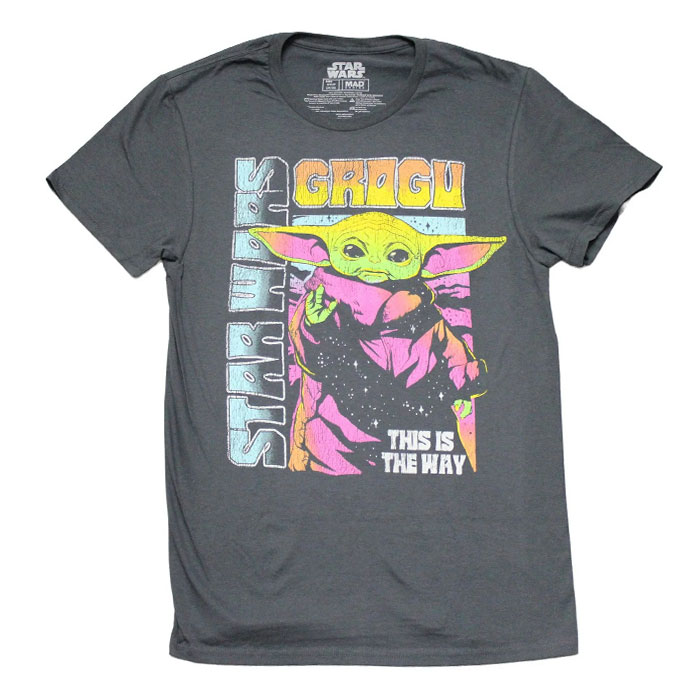 Unisex Grey Star Wars Grogu This is the Way Graphic T-Shirt