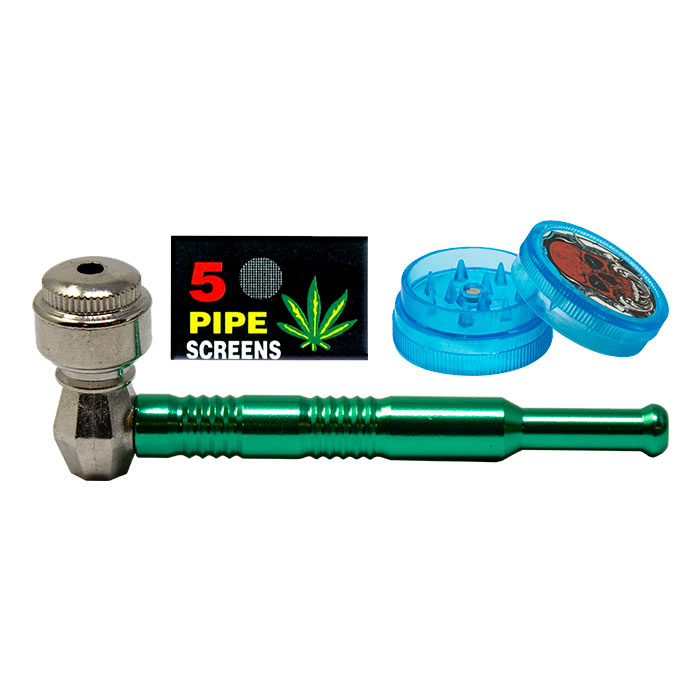 Assorted 4 Inches Solid Metal Pipe Set 