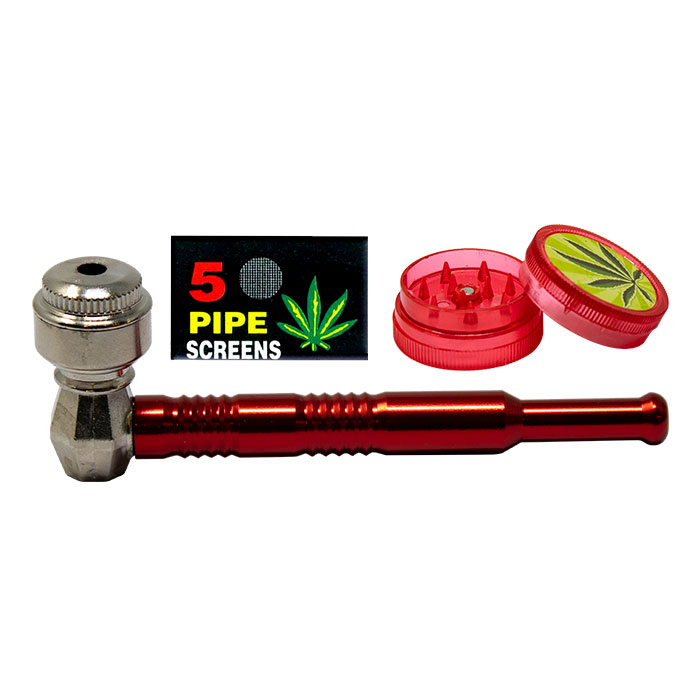 Assorted 4 Inches Solid Metal Pipe Set 