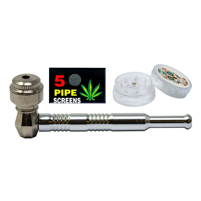 Assorted 4 Inches Solid Metal Pipe Set 