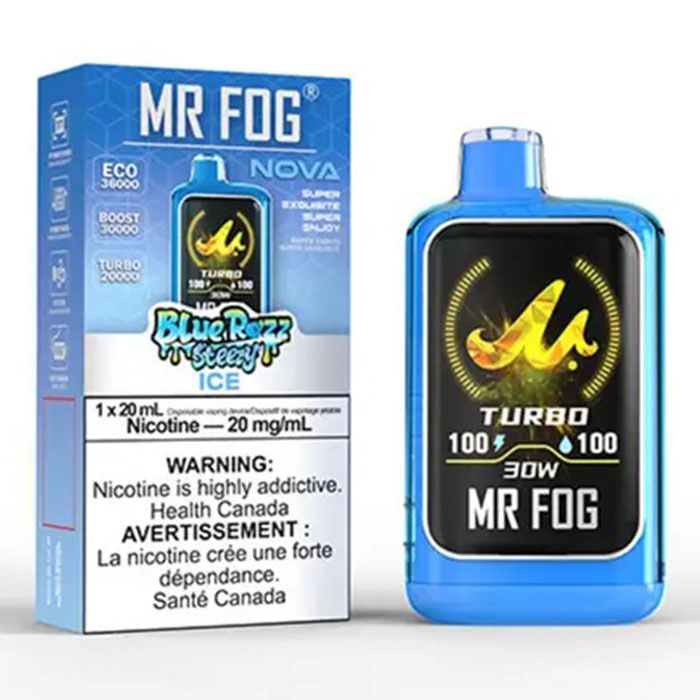 Blue Razz Steezy Peach Ice Mr Fog Nova Upto 36000 Puffs Disposable Vape Ct-5 Blue Razz Steezy Peach Ice Mr Fog Nova Upto 36000 Puffs Disposable Vape Ct-5