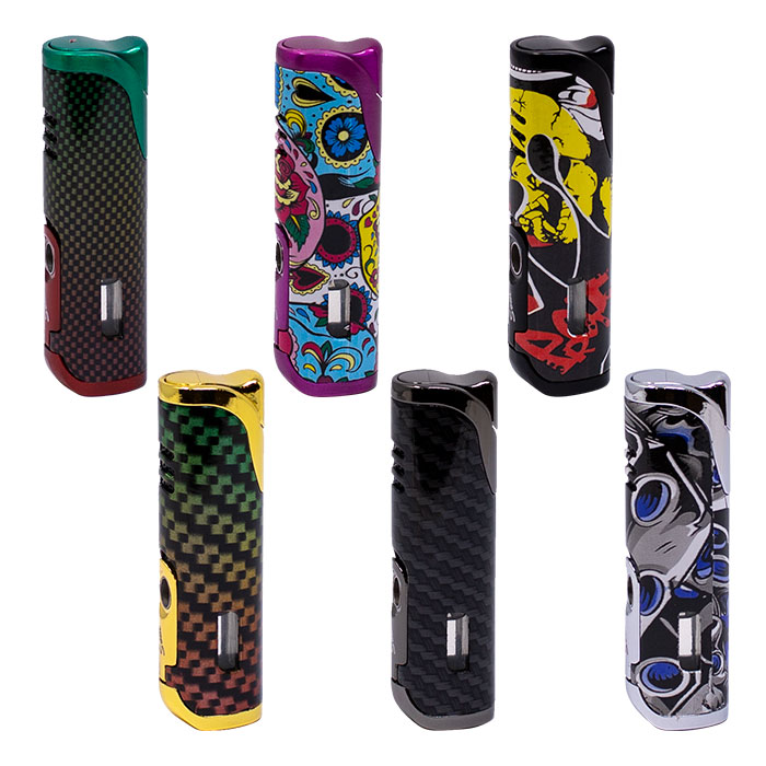 Soul Vivid Pop Geometry Torch Lighters Display of 12