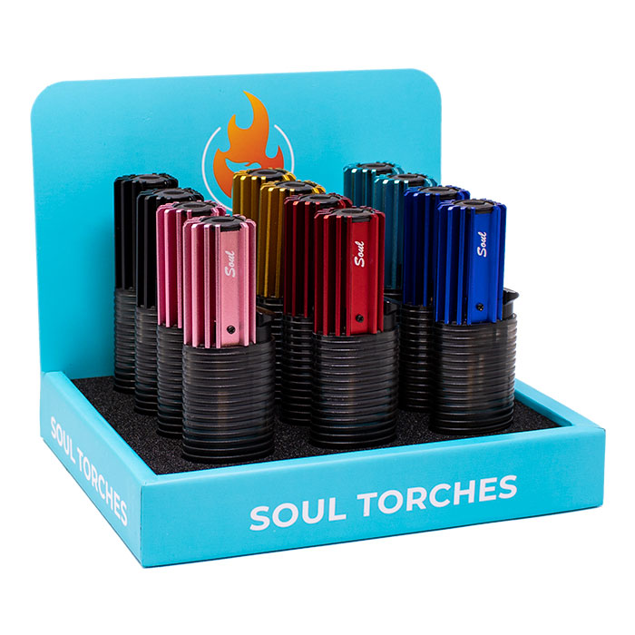 Soul Tailor-Made Torch Lighters Display of 12