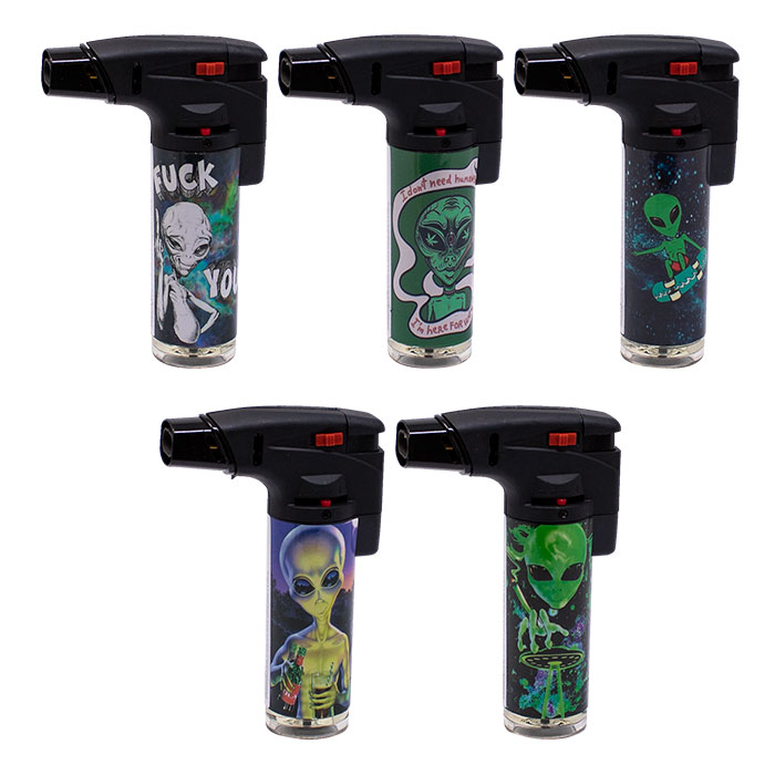 Soul Dead Inside Party Torch Double Flame Lighters Display of 15