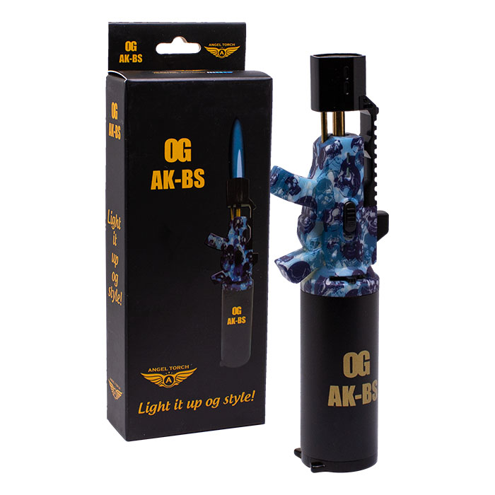 OG Blue AK-BS Edge 8 Inches Single Flame Torch Lighter OG Blue AK-BS Edge 8 Inches Single Flame Torch Lighter