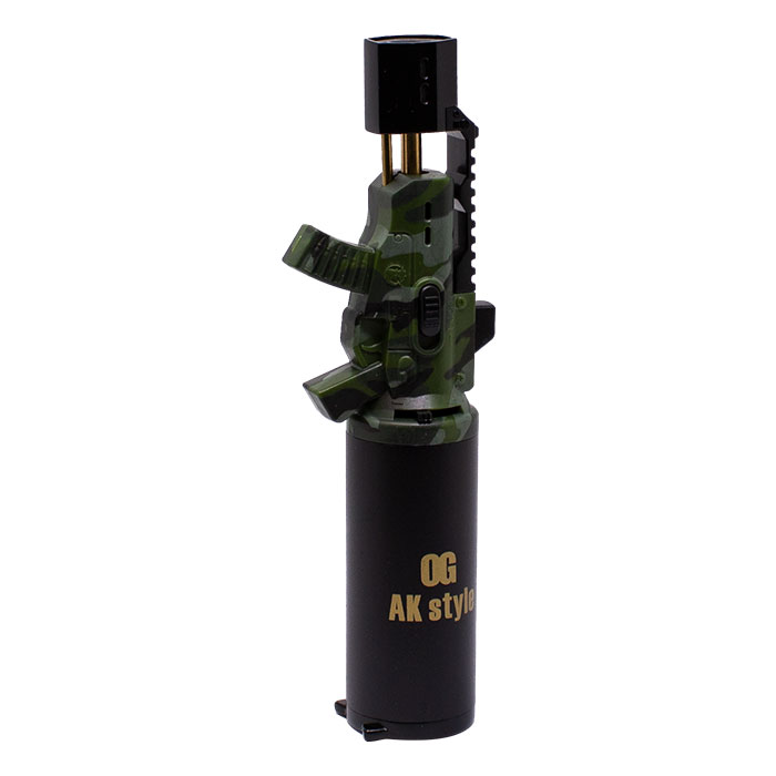 OG Camouflage Green AK-BS Edge 8 Inches Single Flame Torch Lighter