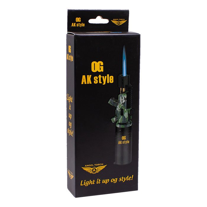 OG Camouflage Green AK-BS Edge 8 Inches Single Flame Torch Lighter
