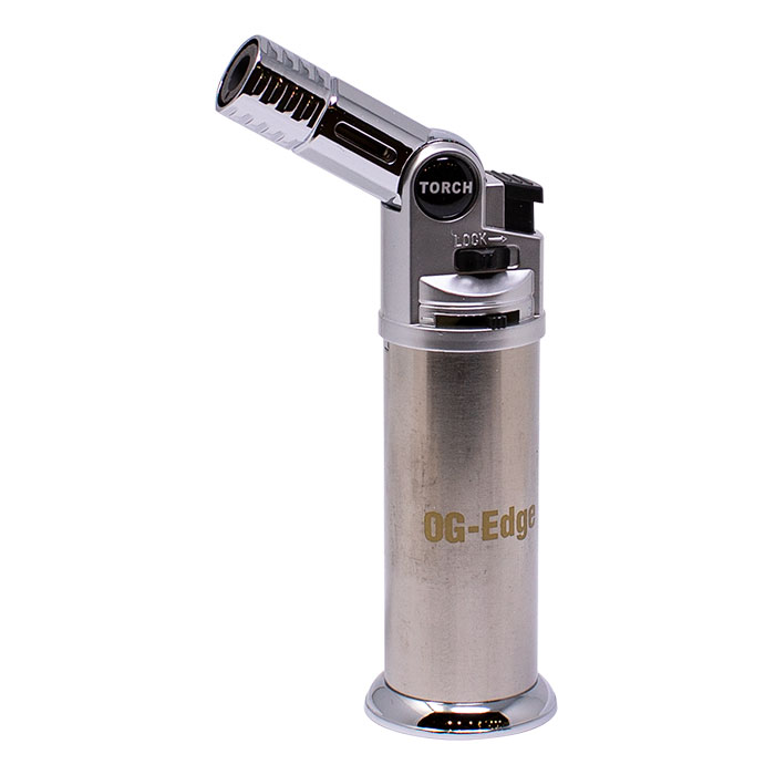 OG Silver OG Edge 5 Inches Single Flame Torch Lighter