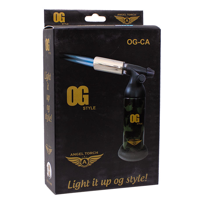 OG Ranger Olive OG-CA Style 7 Inches Single Flame Torch Lighter