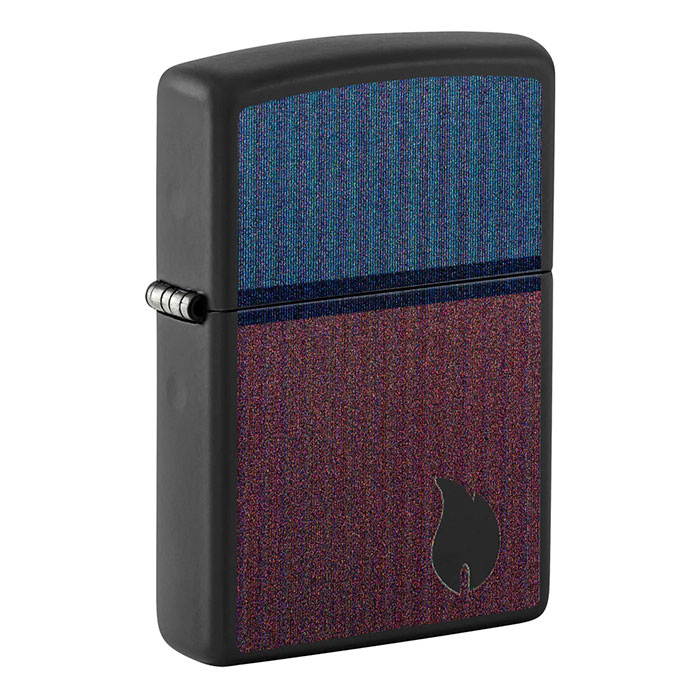 Zippo 46476 Dual-Tone Flame with Color Block Pattern Lighter Zippo 46476 Dual-Tone Flame with Color Block Pattern Lighter