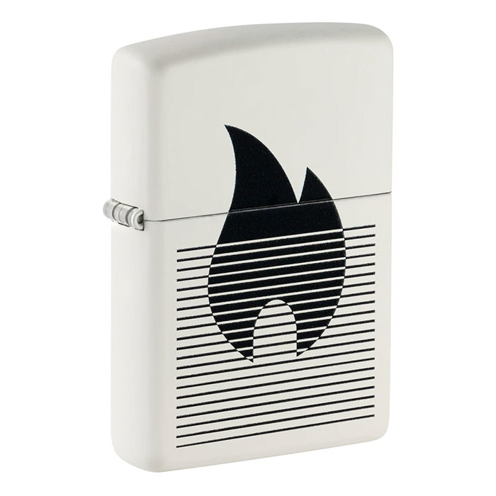 Zippo 46485 Gradient Zippo Flame with Line Pattern Lighter Zippo 46485 Gradient Zippo Flame with Line Pattern Lighter
