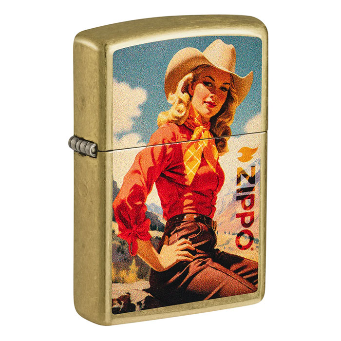 Zippo 46248 Cowboy Ranch Life Design Lighter Zippo 46248 Cowboy Ranch Life Design Lighter