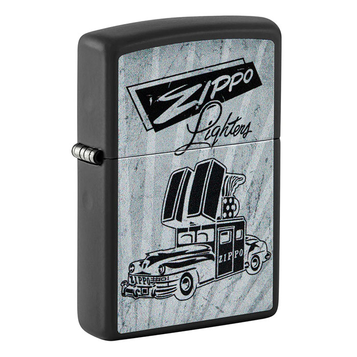 Zippo 48572 Monochrome Car Advertisement Lighter Zippo 48572 Monochrome Car Advertisement Lighter