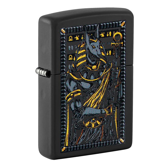 Zippo 26245 Limited Edition Anubis Engraving on Matte Black Lighter Zippo 26245 Limited Edition Anubis Engraving on Matte Black Lighter