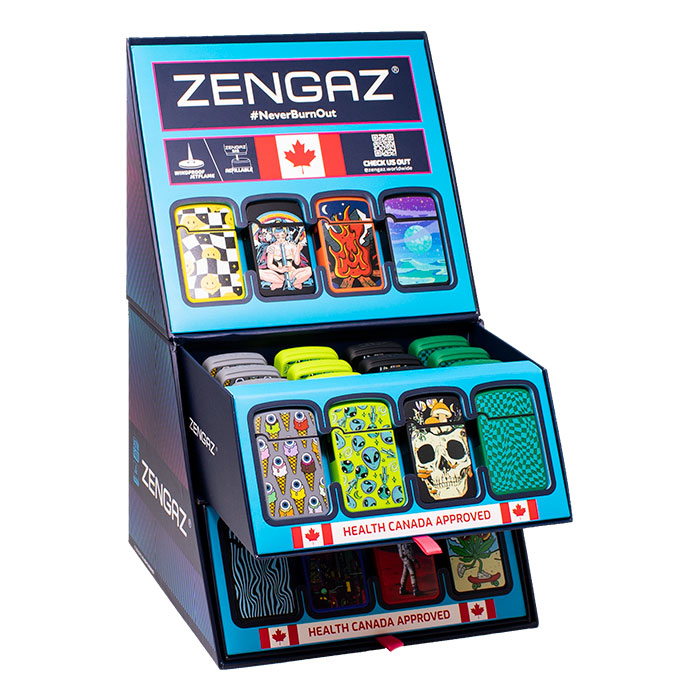 Cosmic Void Zengaz Cube Lighter Display Of 48