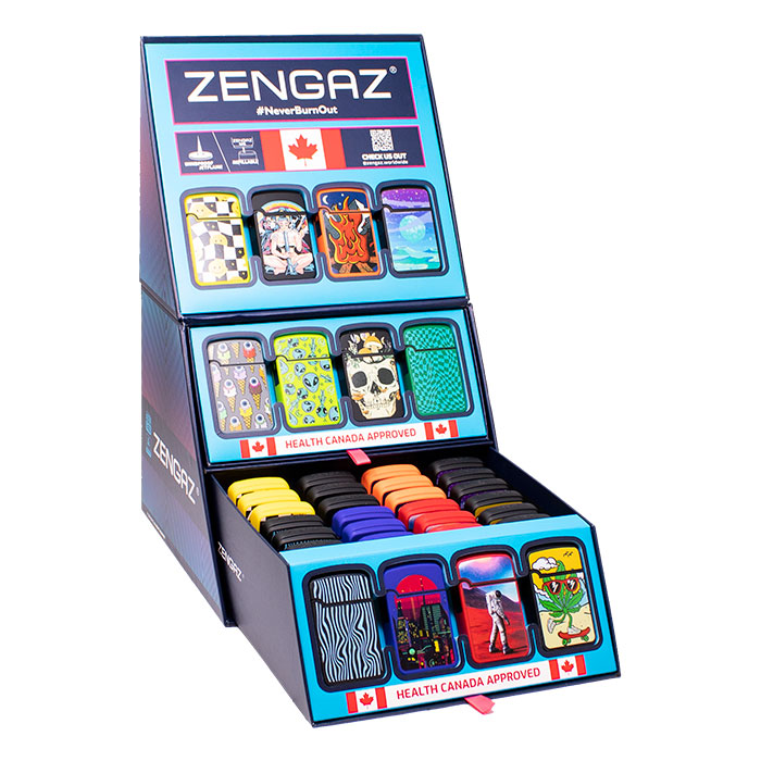 Cosmic Void Zengaz Cube Lighter Display Of 48