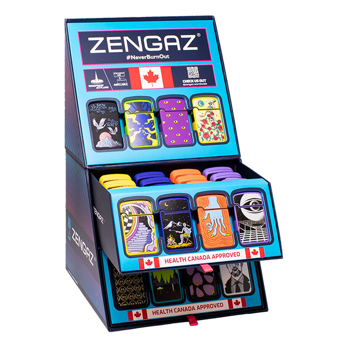 Sexy Vibe Zengaz Cube Lighter Display Of 48