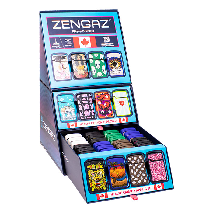 Sexy Vibe Zengaz Cube Lighter Display Of 48