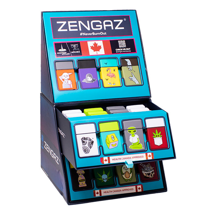 Cheeky Curvy Alien Zengaz Cube Lighter Display Of 48