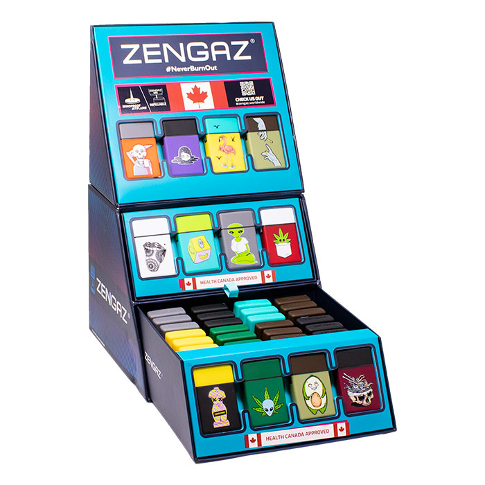 Cheeky Curvy Alien Zengaz Cube Lighter Display Of 48