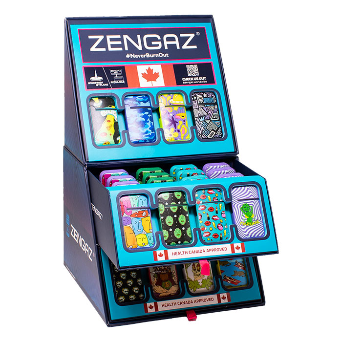 Bold Femme Energy Zengaz Cube Lighter Display Of 48