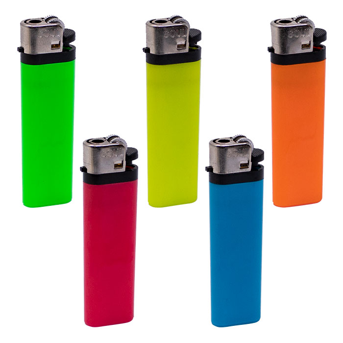 Soul Subtle and Solid Color Lighters Display of 50
