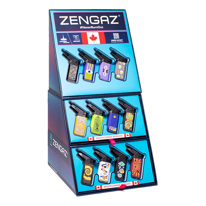 Midnight Shadow Vibe Seven Jet Zengaz Cube Lighter Display Of 48 Midnight Shadow Vibe Seven Jet Zengaz Cube Lighter Display Of 48
